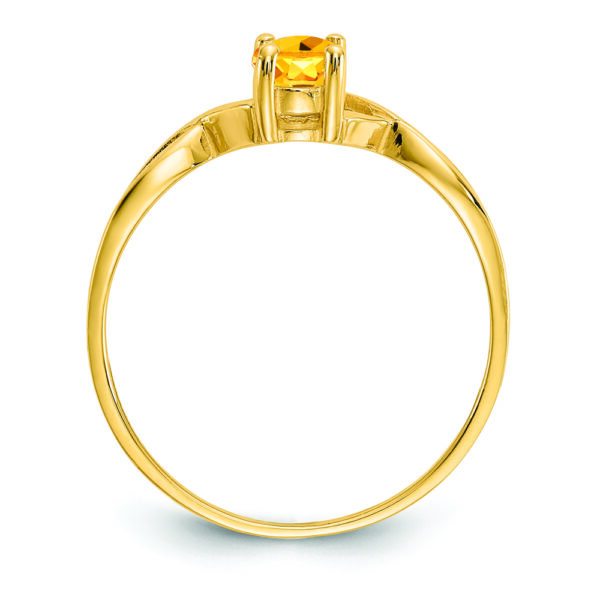 14k Citrine Birthstone Ring - Image 2
