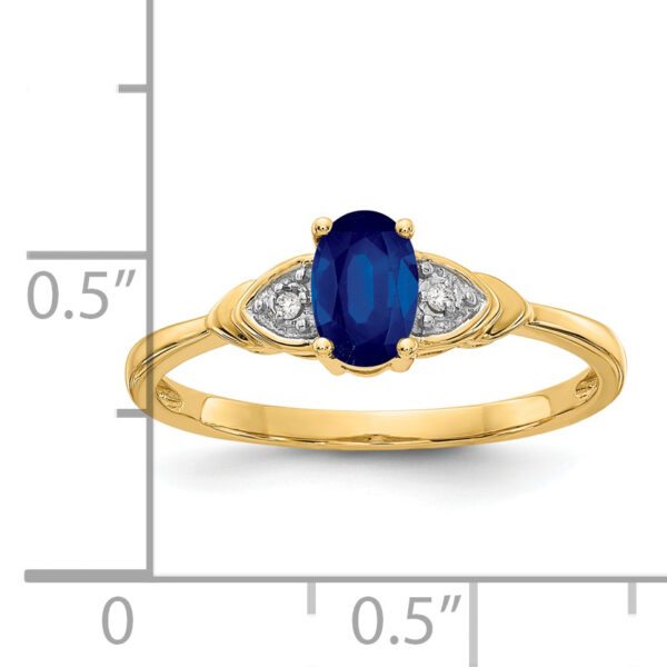 14k Sapphire and Diamond Ring - Image 3