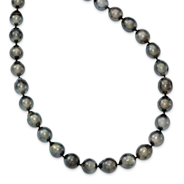 14K WG 8-11mm Baroque Saltwater Cultured Tahitian Pearl Graduated Necklace