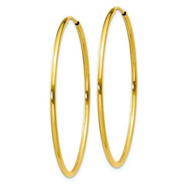 14k 1.25mm Endless Hoop Earring - Image 2