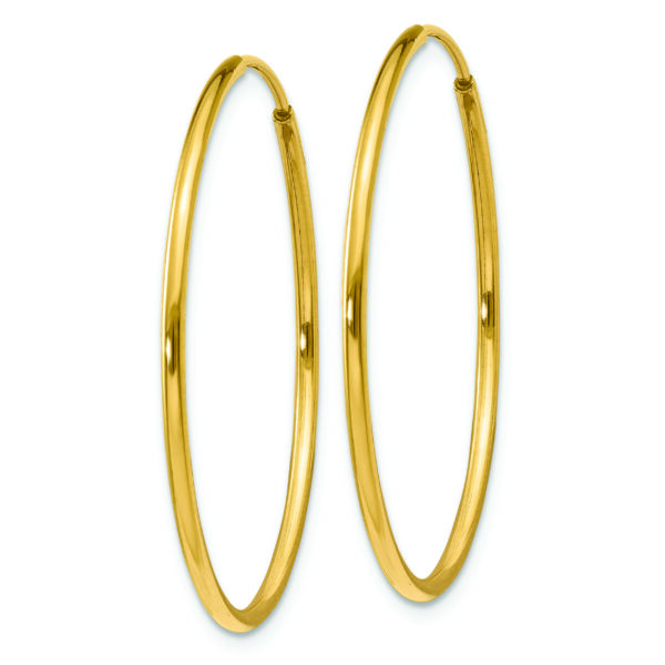 14k 1.25mm Endless Hoop Earring - Image 2