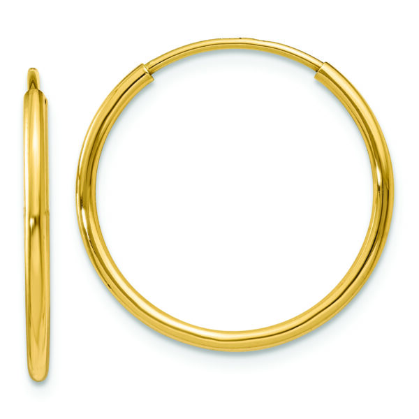 14k 1.25mm Endless Hoop Earring