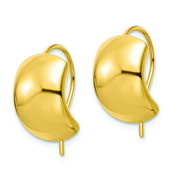 14k Polished Earrings - Image 2
